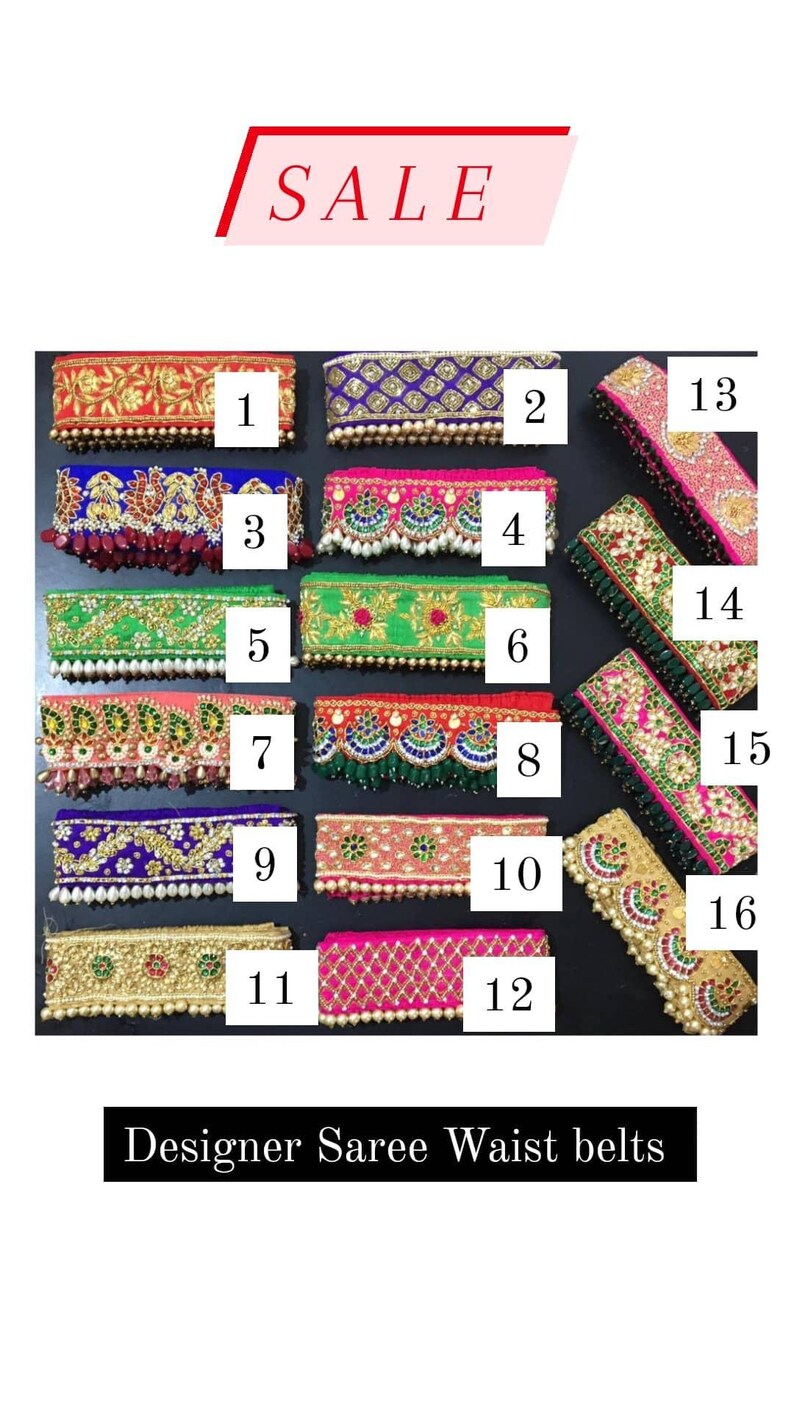 designer saree belt