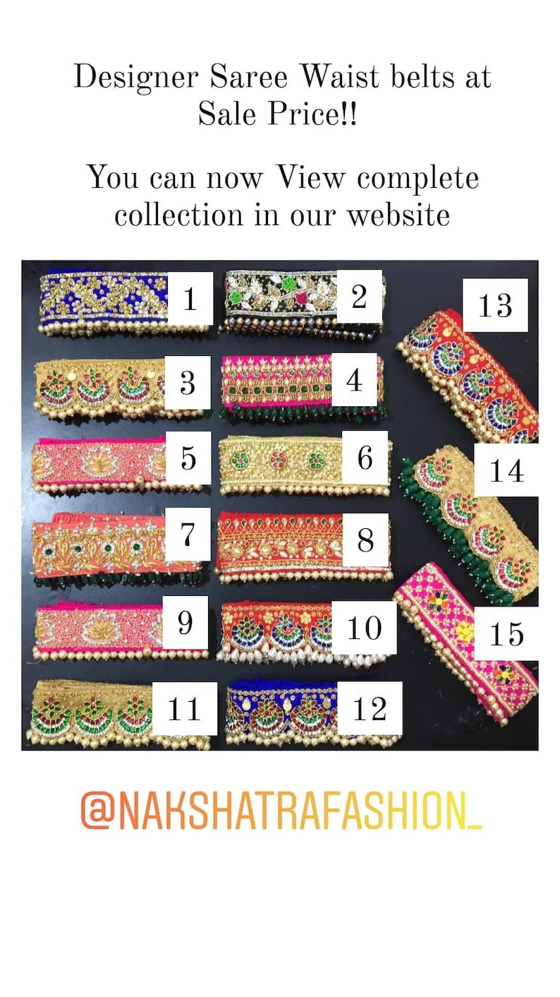 designer saree with belt