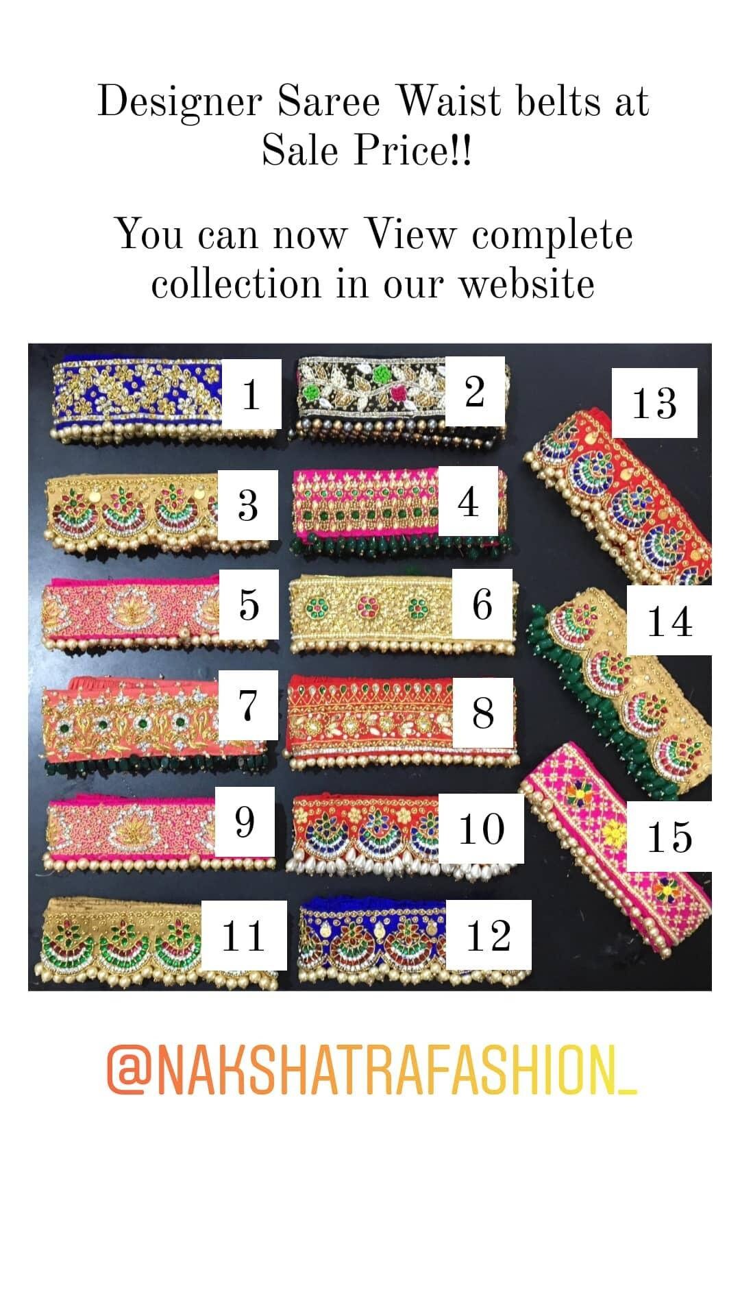 designer saree belt