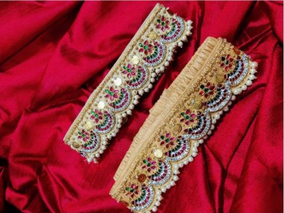 Designer Embroidery Saree Belt Cloth Waist Saree Belt and