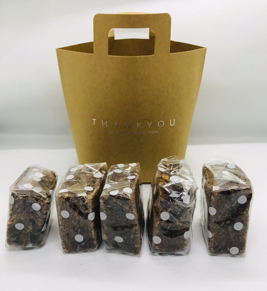 Homemade Chocolate Brownie Thank You Gift Bag Personalised. Etsy