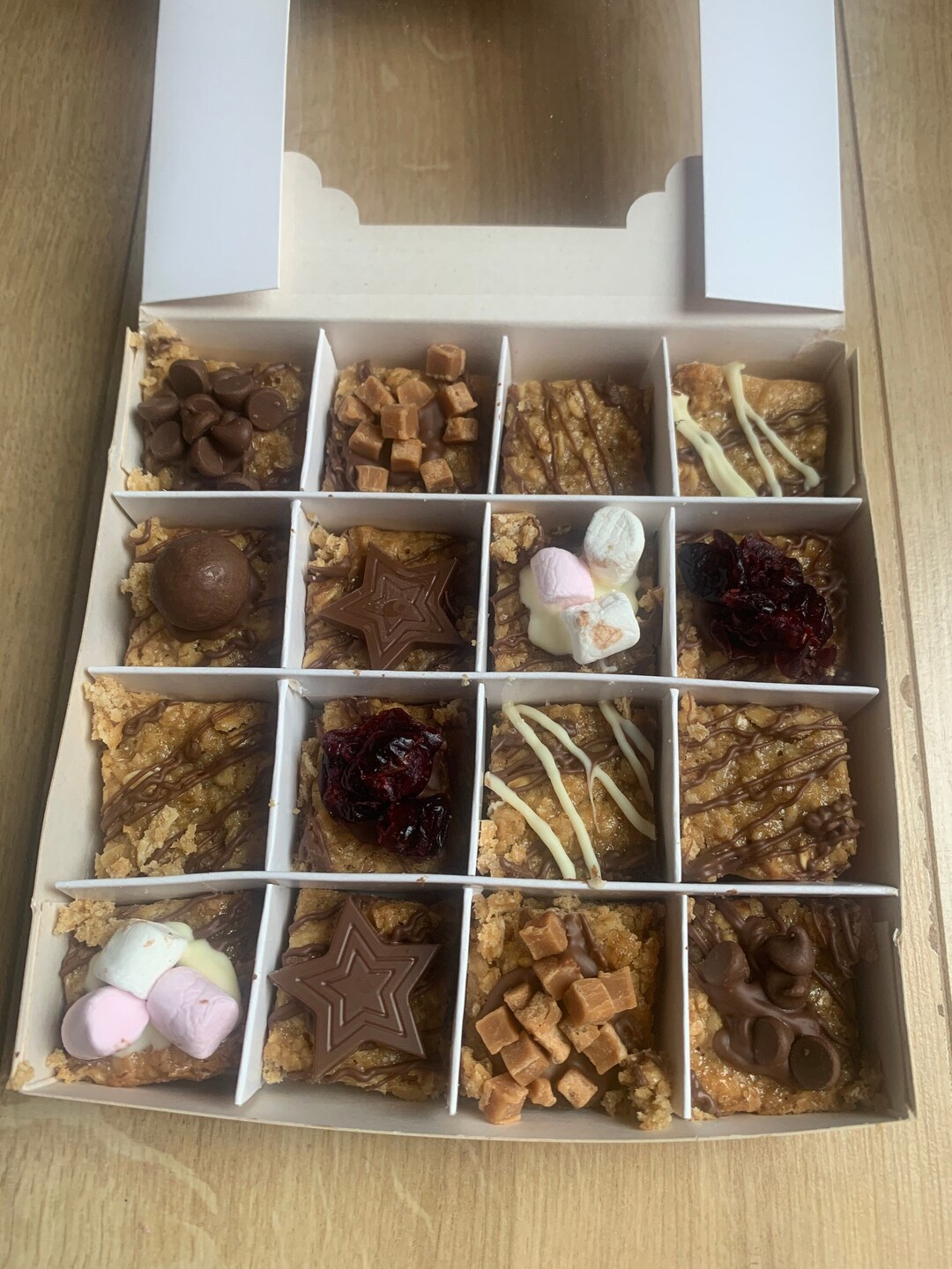 Homemade Flapjack Gift Box Posted for You. - Etsy UK