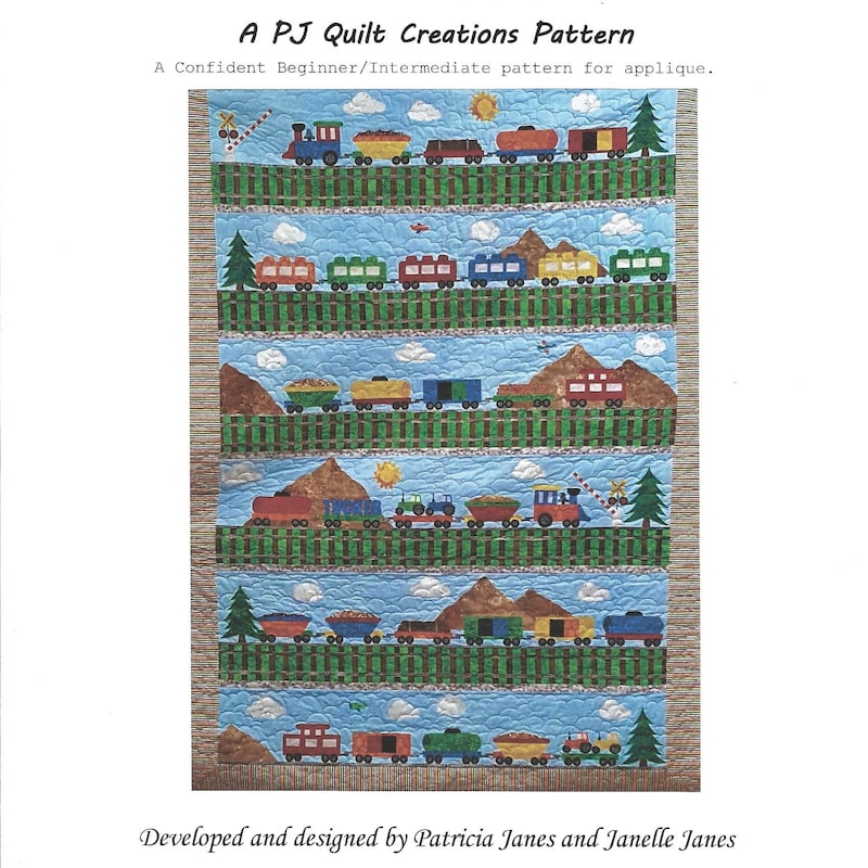 Model Train Quilt Pattern Train Quilt - Etsy