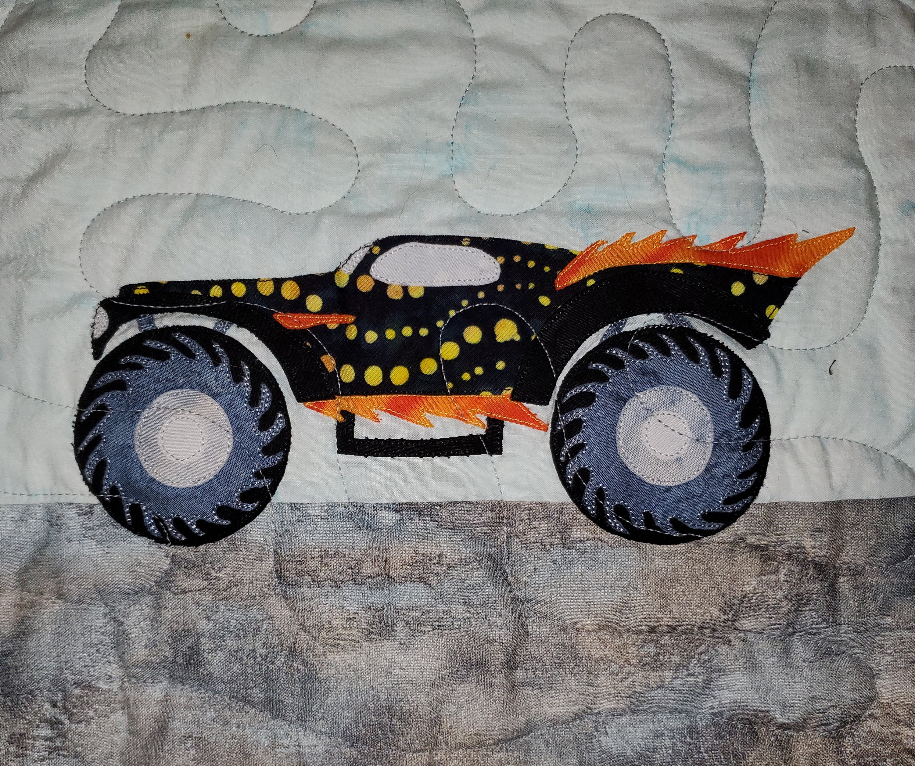 Monster Trucks, Quilt, Pattern Etsy