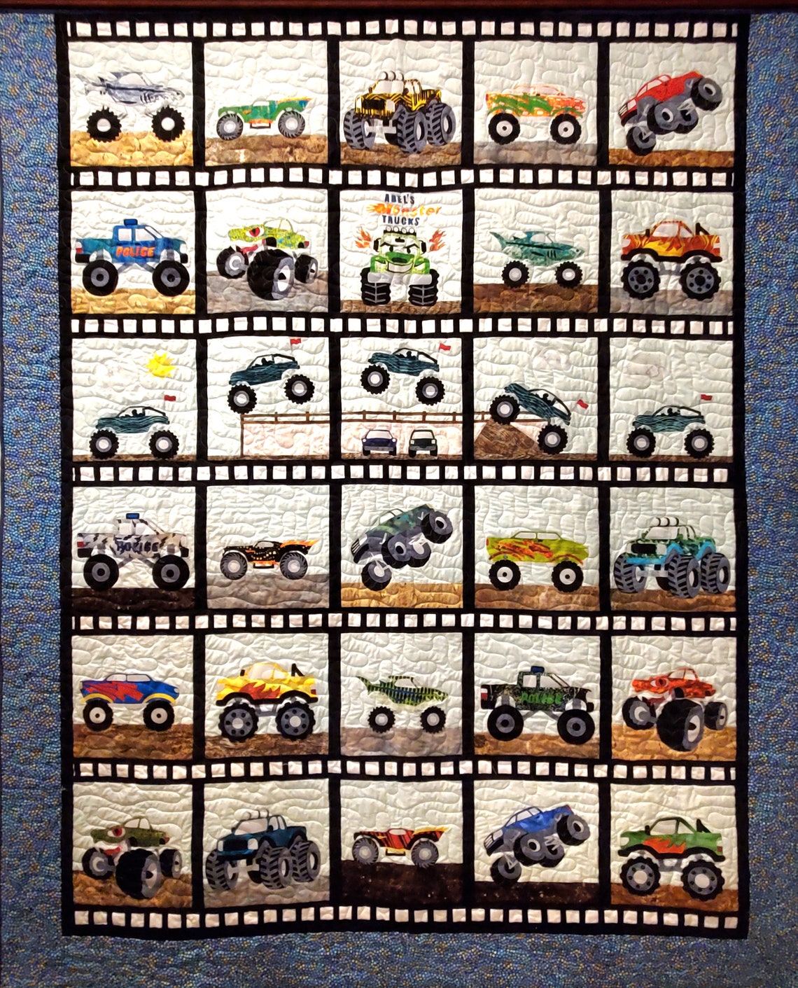 Monster Trucks, Quilt, Pattern Etsy Canada