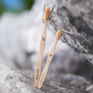 4er saving set bamboo hand toothbrush image 4