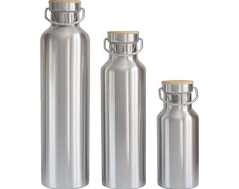 pandoo Reusable stainless steel drinking bottle | with or without insulation