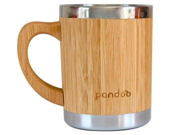 pandoo bamboo coffee mug