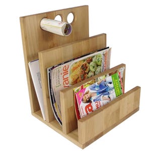 Revistero, revistero, revistero de madera de haya