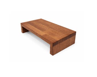 Poggiapiedi, sgabello, legno di quercia, fatto a mano, sgabello, vassoio per divano, supporto in legno, base in legno, laptop