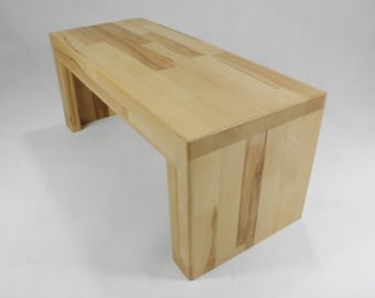 Banc en hêtre (bois massif) support banc de yoga repose-pieds tabouret