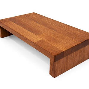 Voetenbankje, voetensteun, kruk, eikenhout, handgemaakt, kruk, banktafeltje, houten standaard, houten voet, laptop