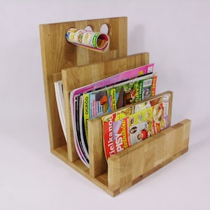 Newspaper stand wood oak solid wood magazine stand magazine rack magazine holder
