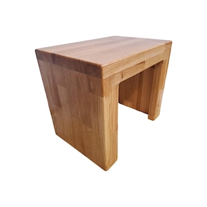 Stool Footstool Oak Solid Wood Seat Stool Stand Column Bank