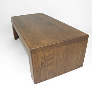Wooden bench footstool solid oak rustic stand yoga bench meditation bench stool 40x25x14cm