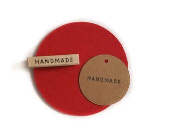 Handmade text stamp