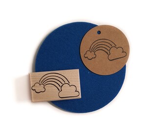 Rainbow stamp.