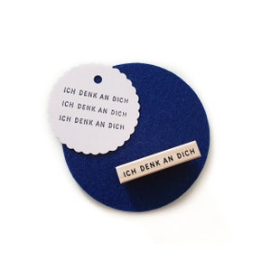 Text-Stempel »Ich denk an dich«