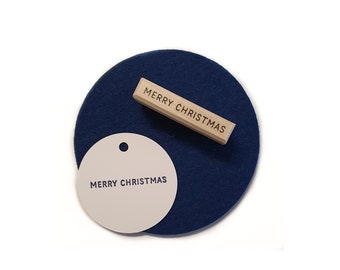 Text-Stempel »Merry Christmas«