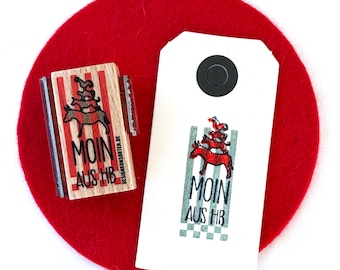 Stamp "Moin aus HB" (three-sided)