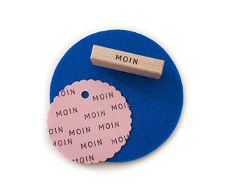 Text-Stempel »Moin«