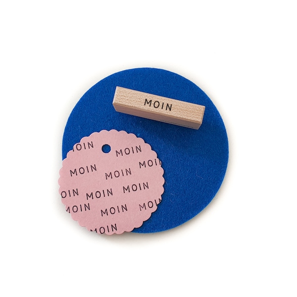 Text-Stempel »Moin«