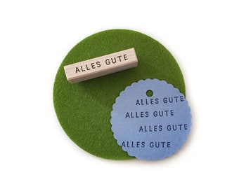 Text-Stempel »Alles Gute«