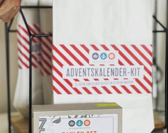 Advent Calendar Kit - Number Stamps and Bags