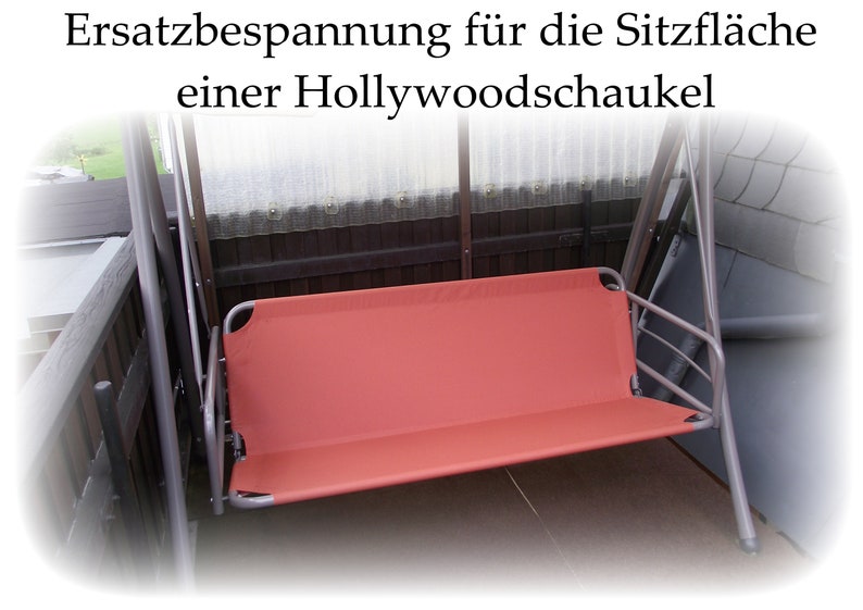 Sitz und Rücken Ersatzbespannung f. Hollywoodschau Bild 1