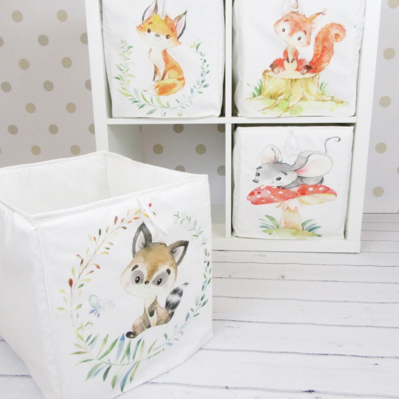 Toy Box Kallax Box Eket Box Animal Container Forest Etsy