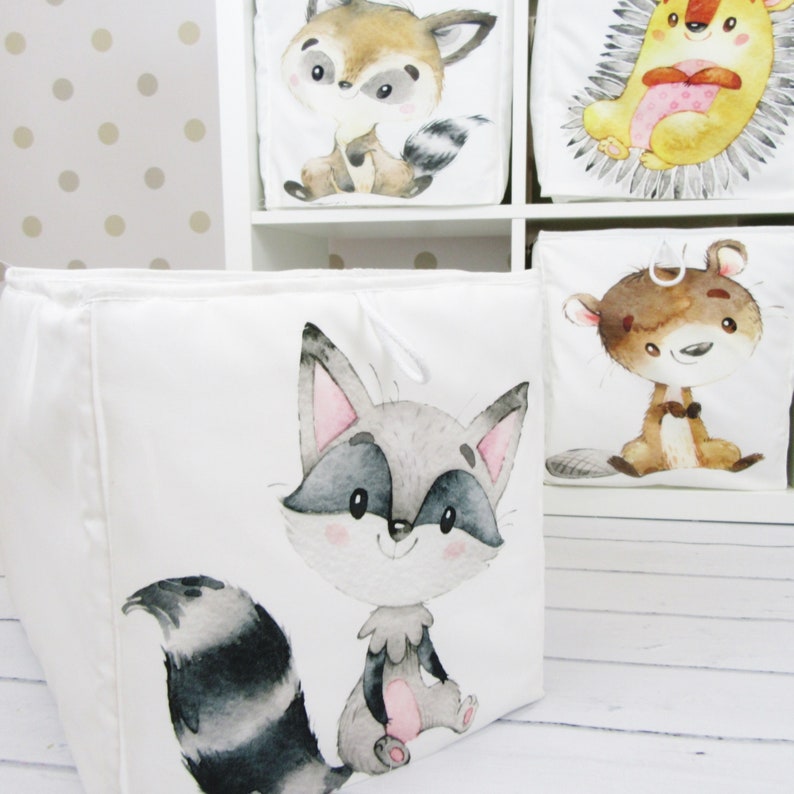 Toy Box Kallax Box Eket Box Animal Container Forest Etsy