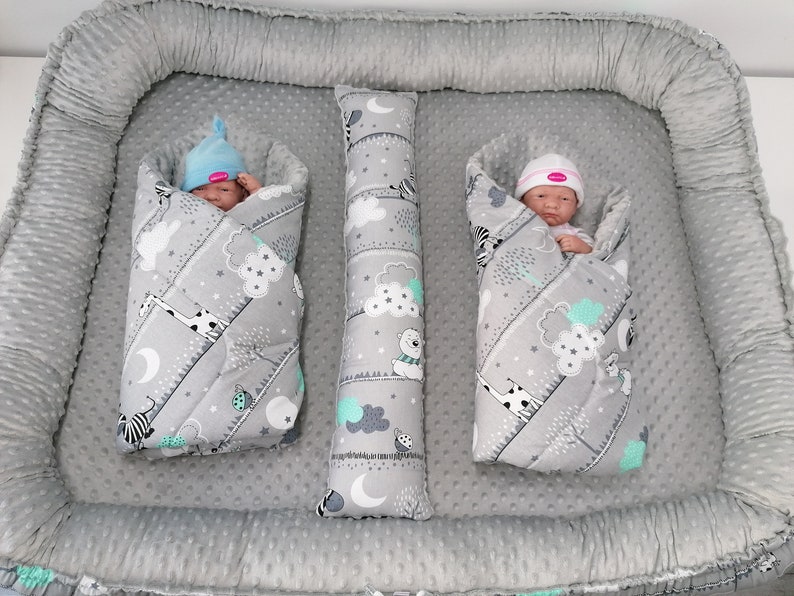 Babynest for Twins Cocoon for Twins Nest for Twins Play Mat Etsy