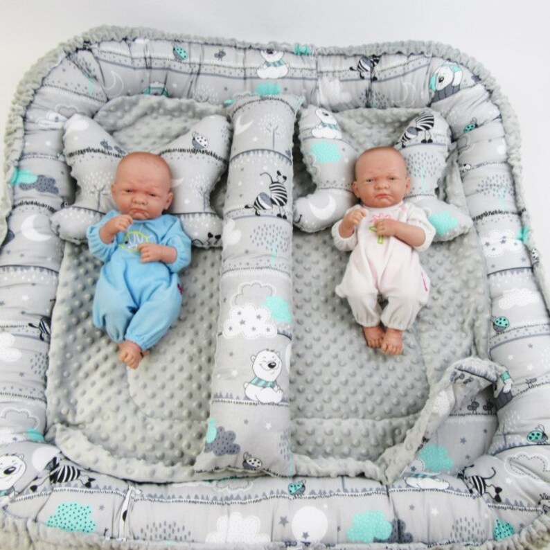 Babynest for twins cocoon for twins nest for twins play mat Etsy