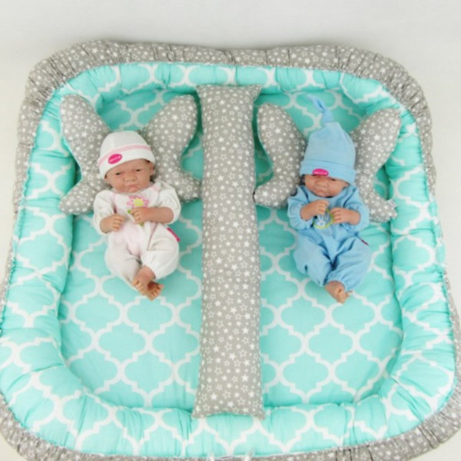 Babynest for twins cocoon for twins nest for twins play mat Etsy