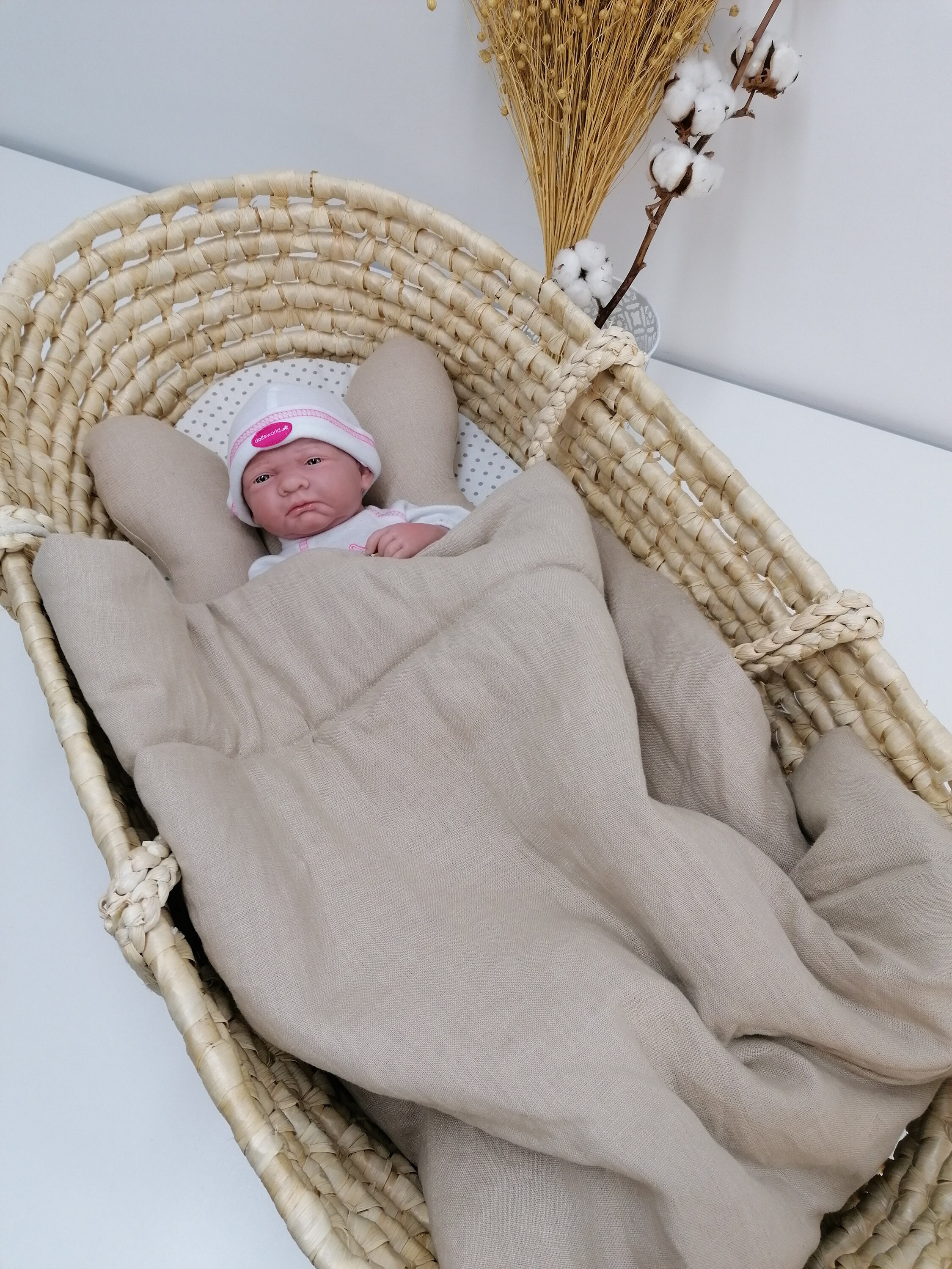 Linen bedding for a pram linen bedding for a baby. Etsy