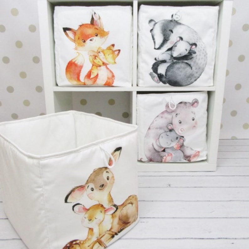 Toy Box Kallax Box Eket Box Animal Container Forest Etsy