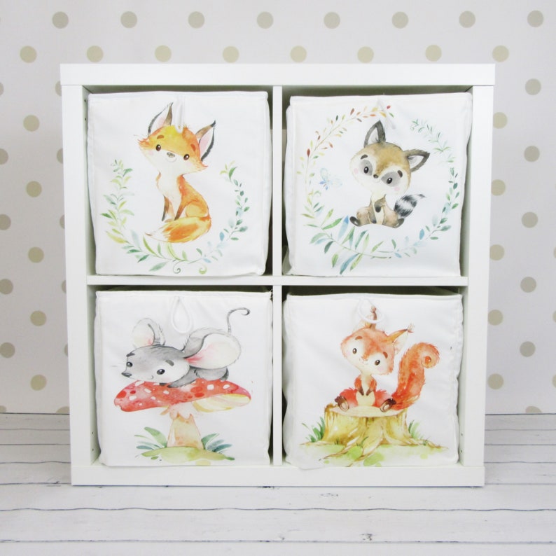 Toy Box Kallax Box Eket Box Animal Container Forest Etsy