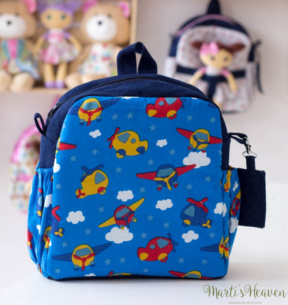 Children's Backpack Helicopter for Boys Nursery Bag Etsy