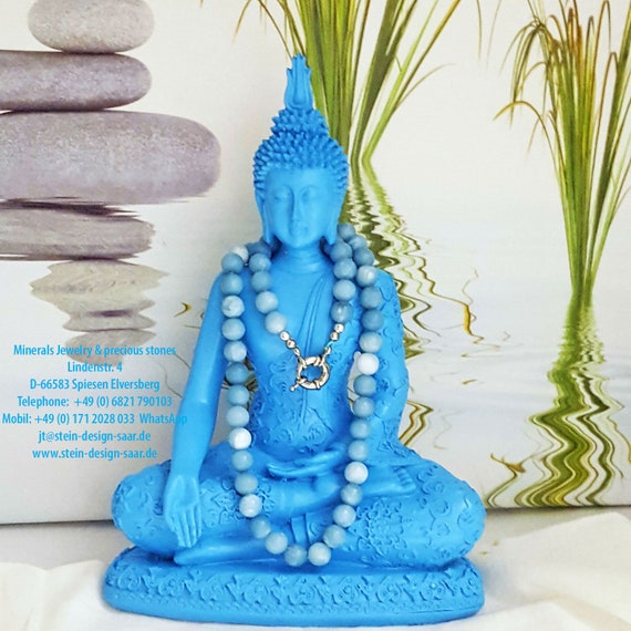 Unique Larimar Chain Nature From The Dominican Republic Etsy