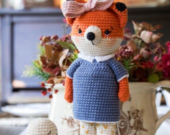 Crochet Fox and Duck Amigurumi Pattern • Storybook Felicity and Dennis (PDF)