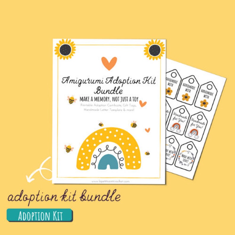 Amigurumi Adoption Kit Bundle image 2