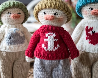 Crochet Duck Amigurumi Pattern: Knit Clothing (PDF Pattern)