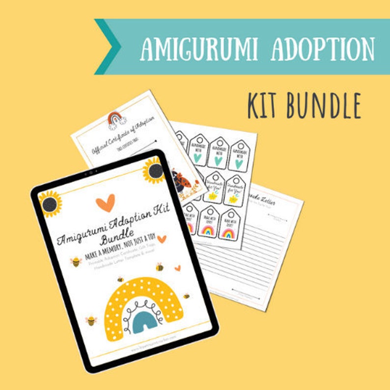 Amigurumi Adoption Kit Bundle image 1