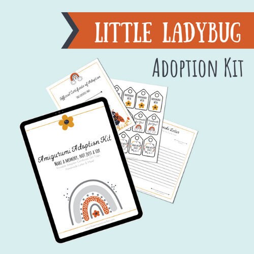 Amigurumi Adoption Kit - Little Ladybug