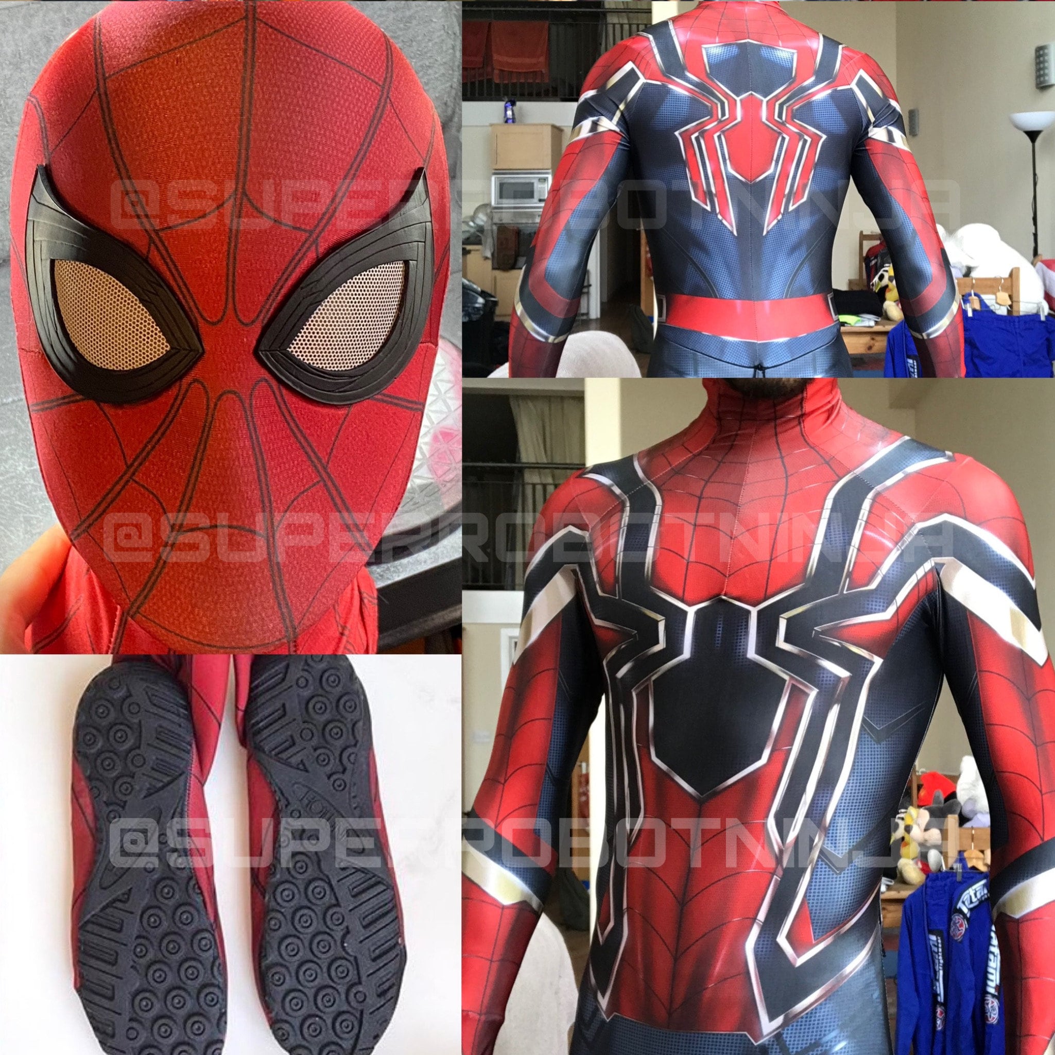 Buy Premium SpiderMan Action Figure with LED in Iron Spider Costume Online  at Low Prices in India - Amazon.in