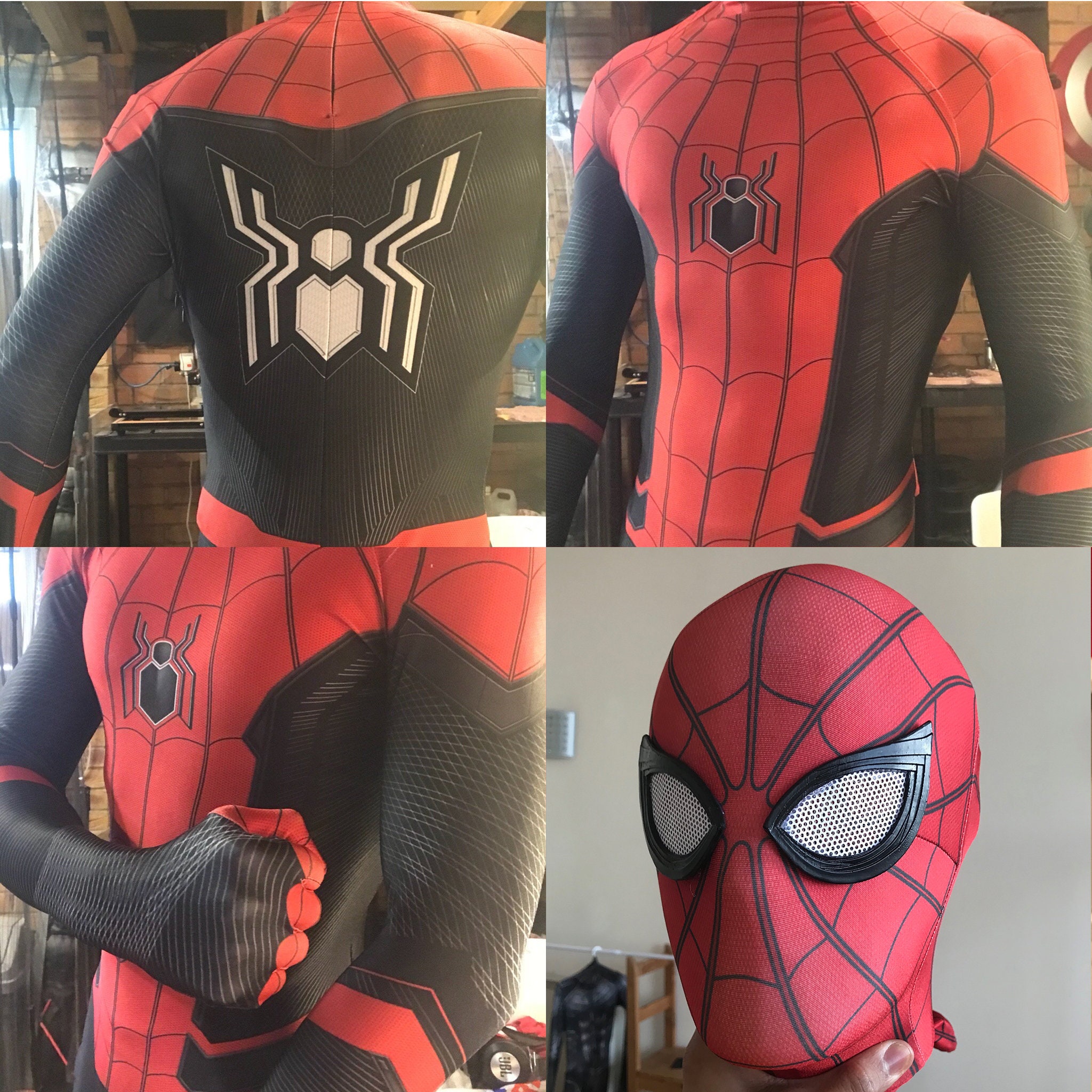 Costume Spiderman Far From Home Spider-Man suit Far From Home Basic - Etsy France