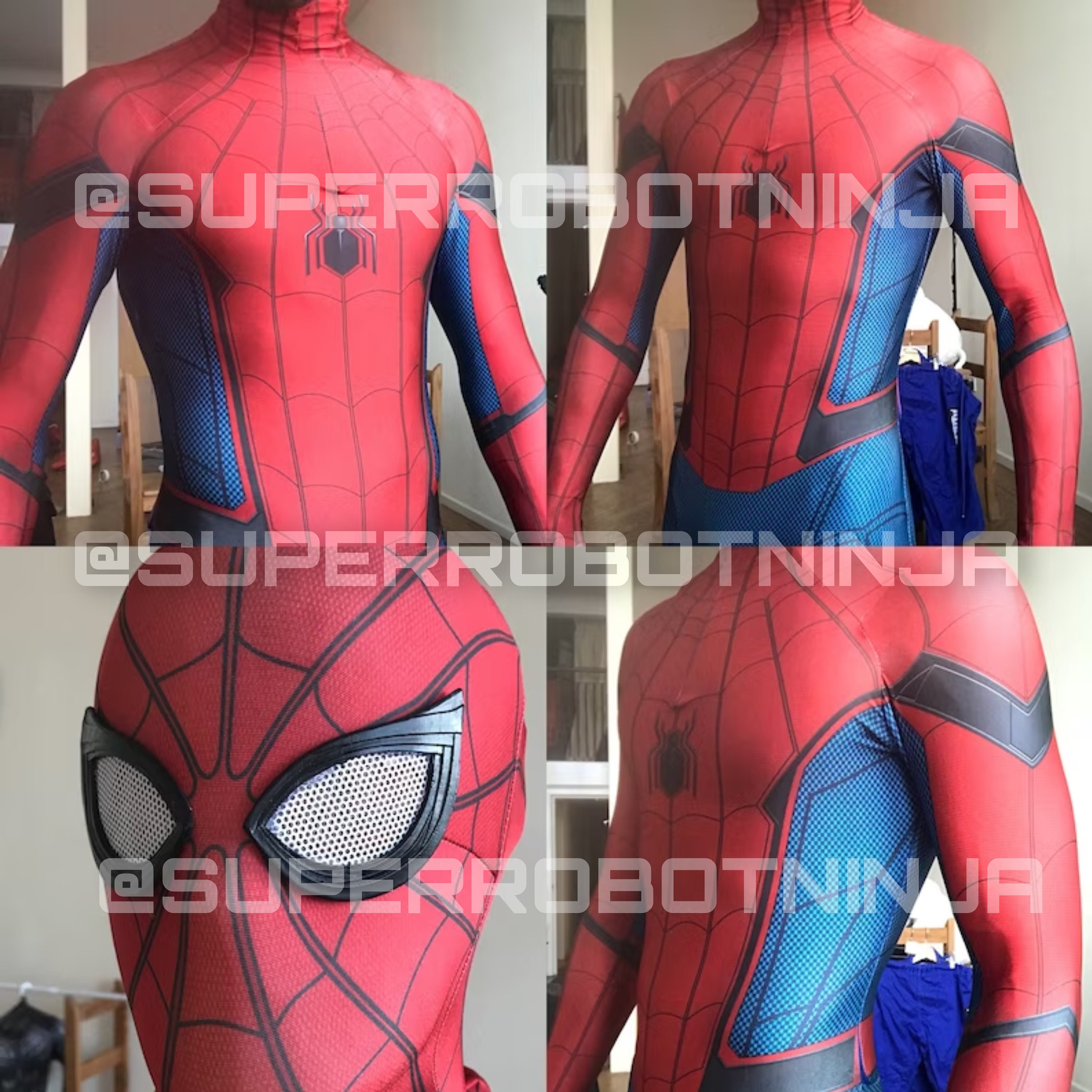 2022 Upgraded Ultimate Spider-Man Jumpsuit Spiderman Costume Cosplay  Halloween