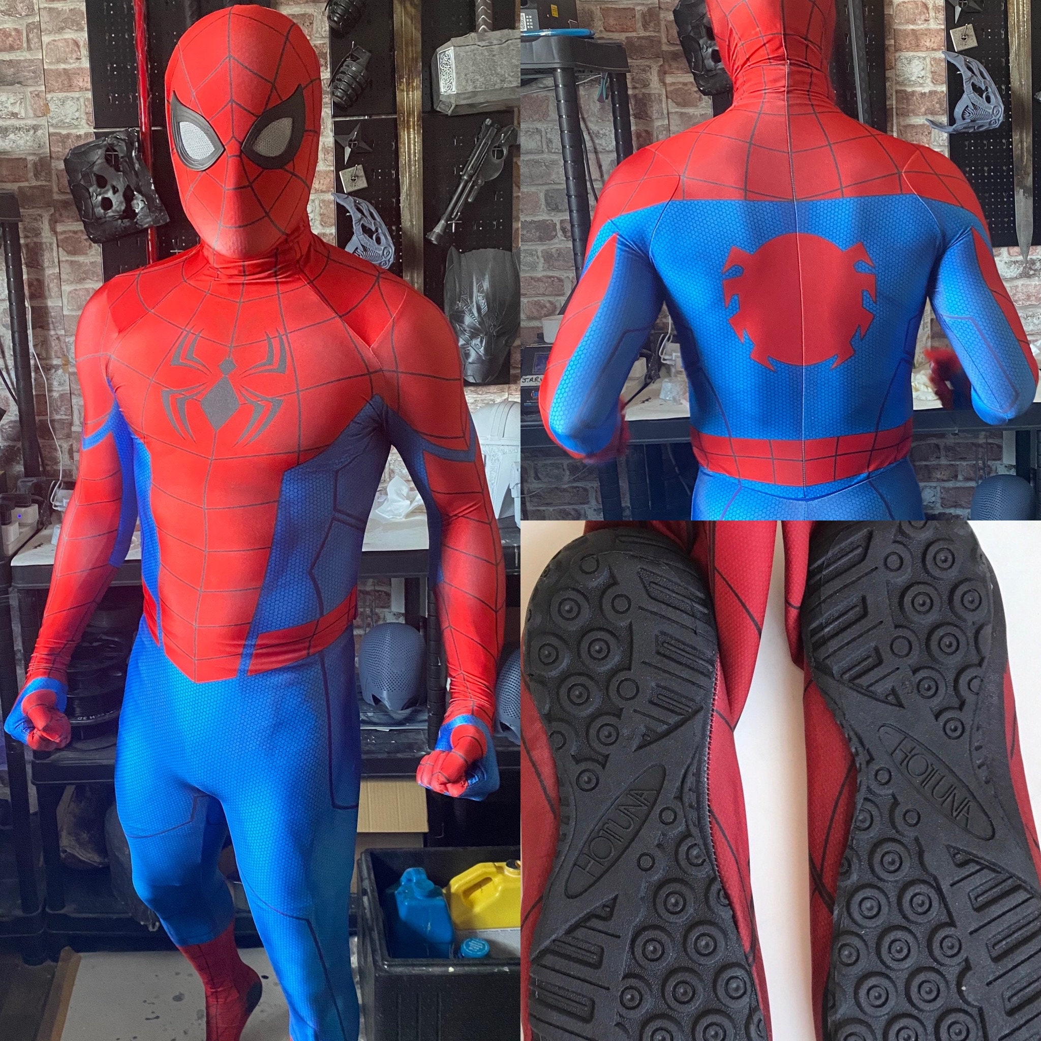 Halloween ps4 jogo spiderman insomniac super-herói cosplay traje