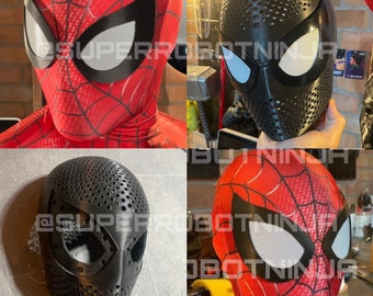 Spider-Man Magnetic Faceshell Spider-Verse Peter Parker Style - 3D printed