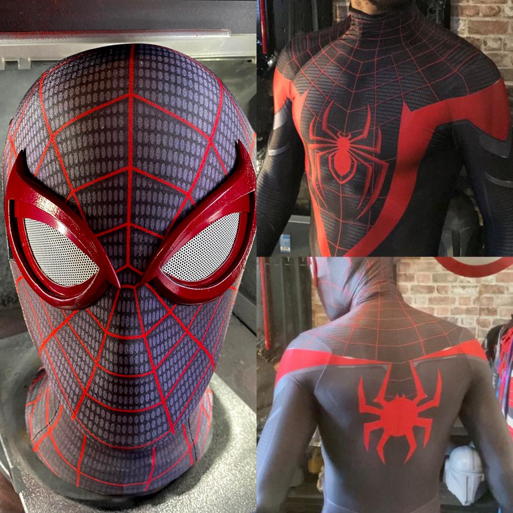 edificio finalizando obturador Traje de Spider-Man Miles Morales PS5 Básico - Etsy España